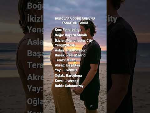 Burçlara göre ruhunu yansıtan takım