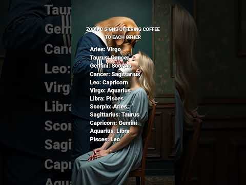 Zodiac Signs Offering Coffee to Each Other #zodiacposts #astrology #zodiacs #zodiac #horoscopesign