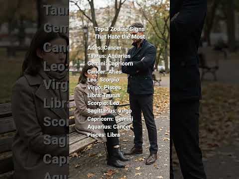 Top 3 Zodiac Signs That Hate the Most