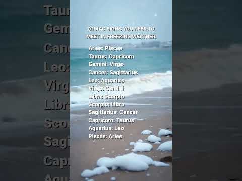 Zodiac Signs You Need to Meet in Freezing Weather #horoscopeposts #zodiacsigns #zodiacpost #horoscop